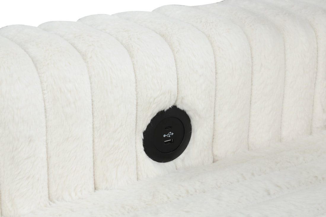 Forever Pull-Out Storage Sectional (Beige)