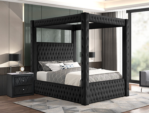 Annabelle Canopy Bed (Black)