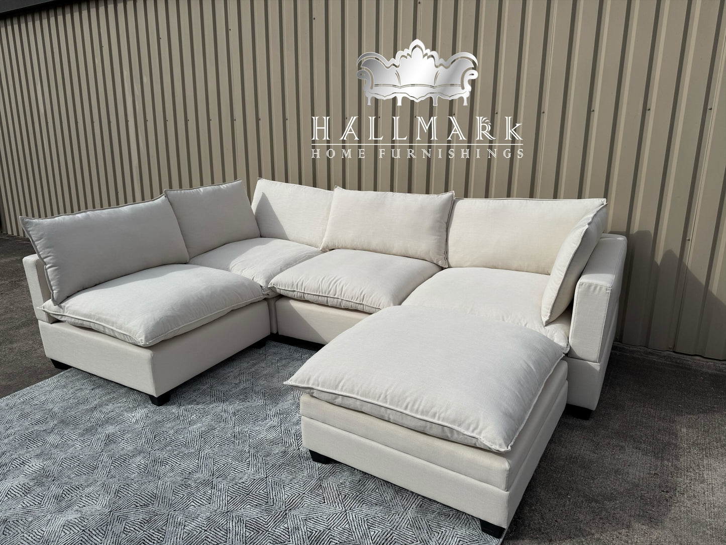 Kova-Style Custom Cloud Sectional Couch (5-Piece)