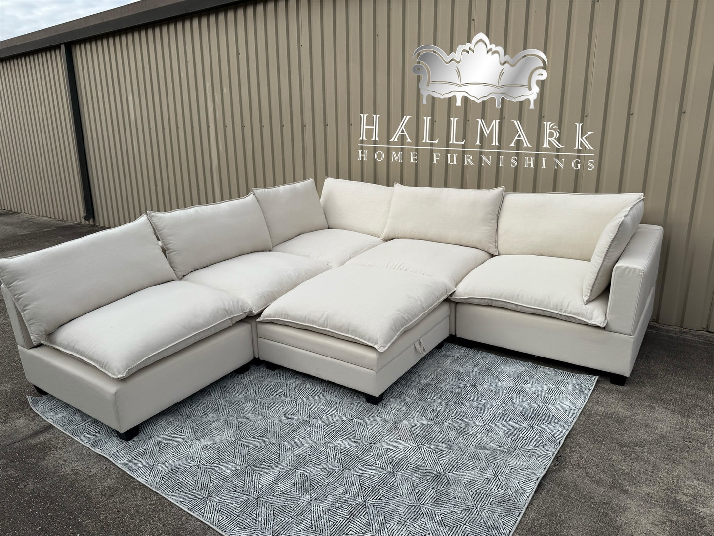 Kova-Style Modular Cloud Sectional Couch (6-Piece)