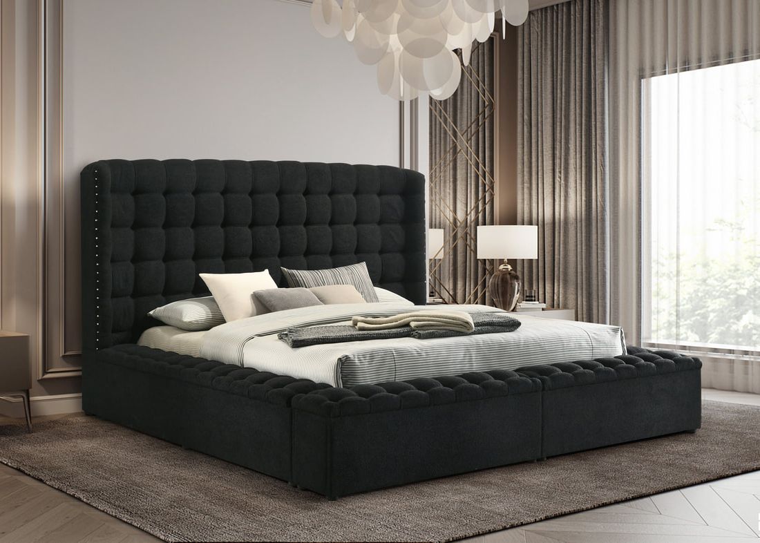 Madonna Platform Bed (Black)