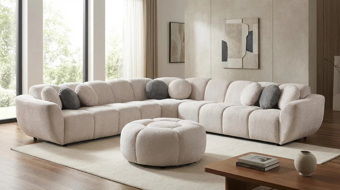 Avant-Rose Sectional (Beige)