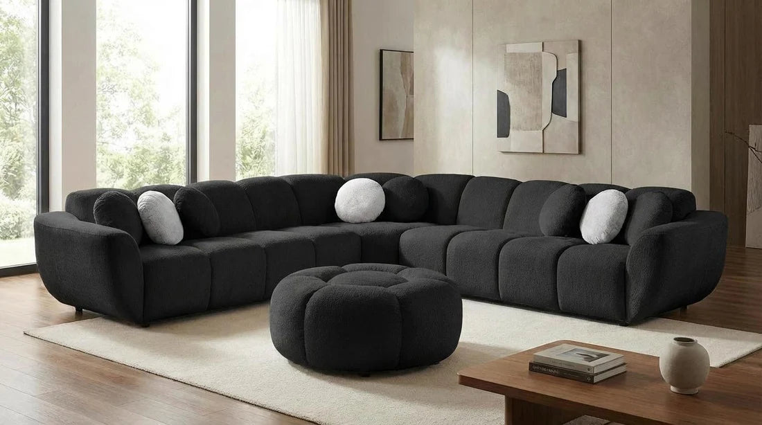 Avant-Rose Sectional (Black)