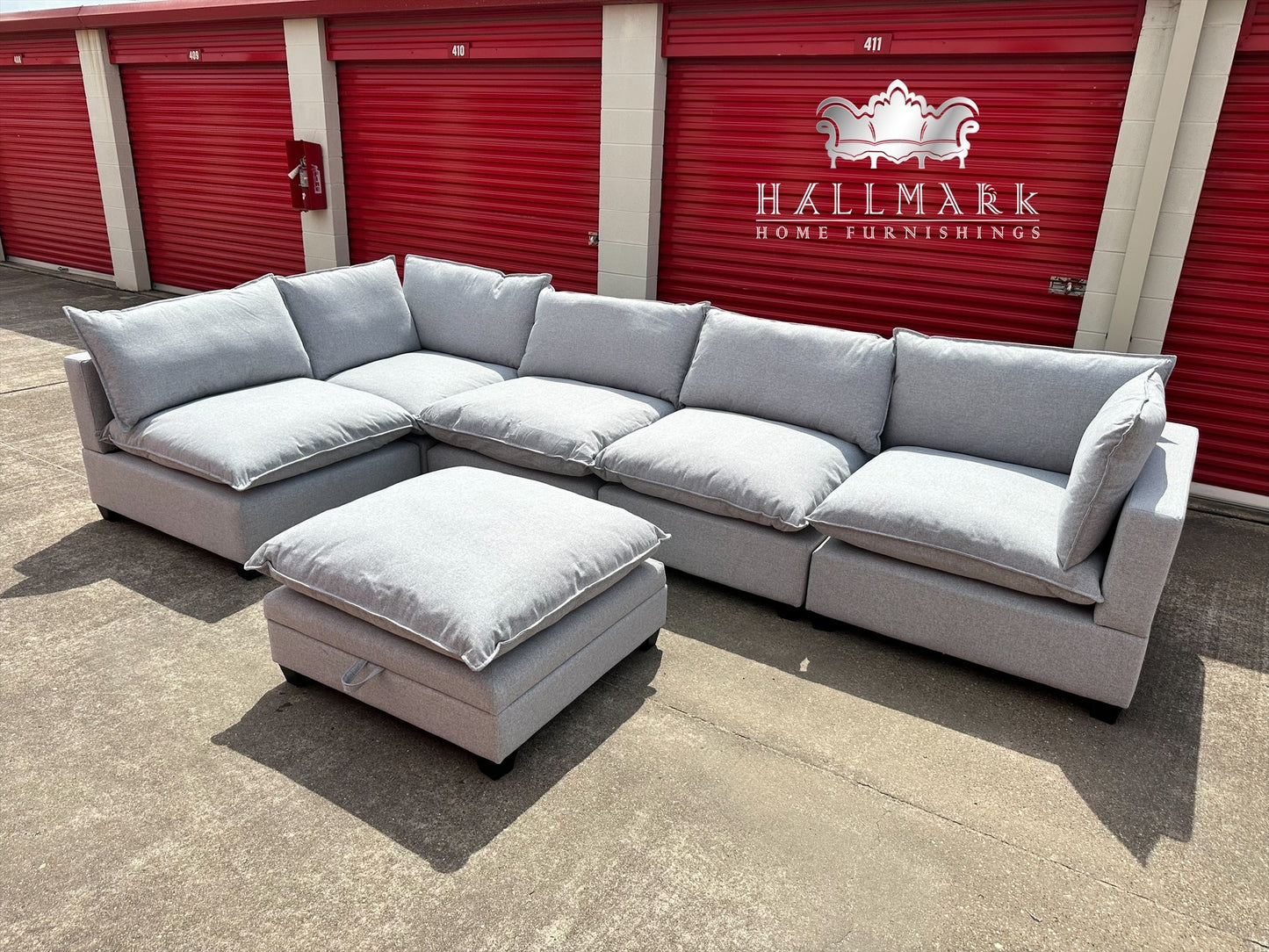 Kova-Style Modular Cloud Sectional Couch (6-Piece)
