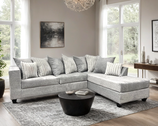 Hollywood Sectional (Silver)
