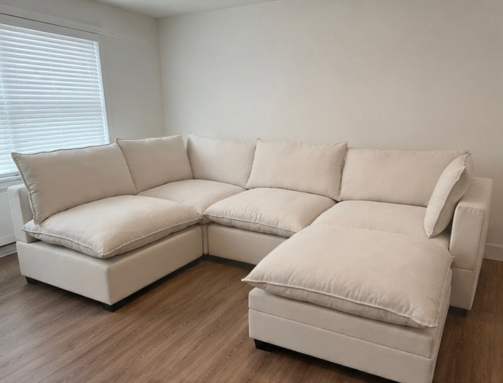 Kova-Style Custom Cloud Sectional Couch (5-Piece)