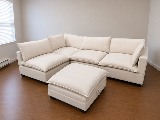 Kova-Style Custom Cloud Sectional Couch (5-Piece)