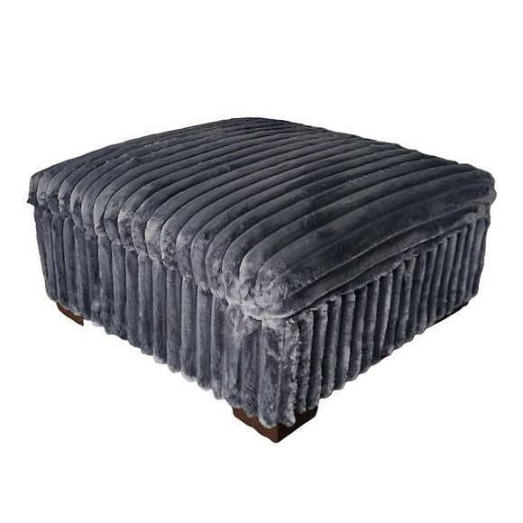 “The Alaskan” (Charcoal) Ultra-Oversized Sectional + Ottoman