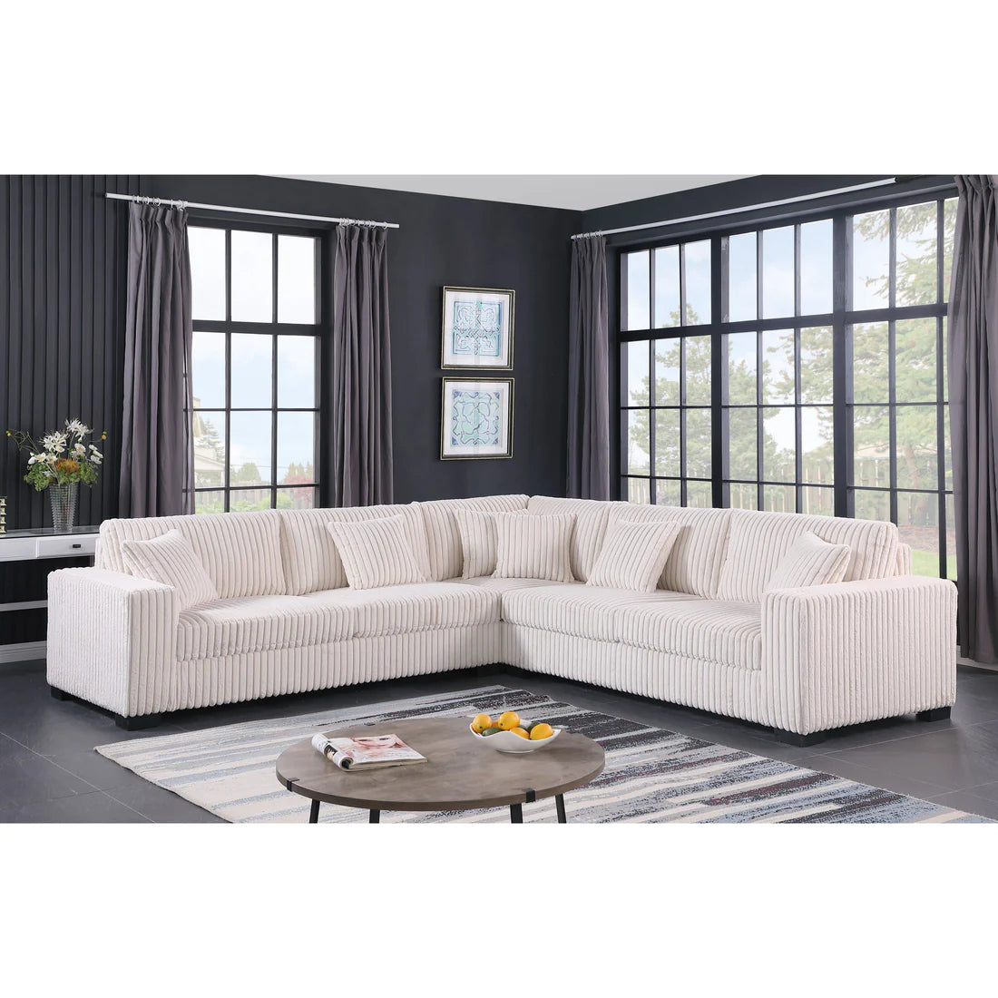Comfy II Sectional (Cream)