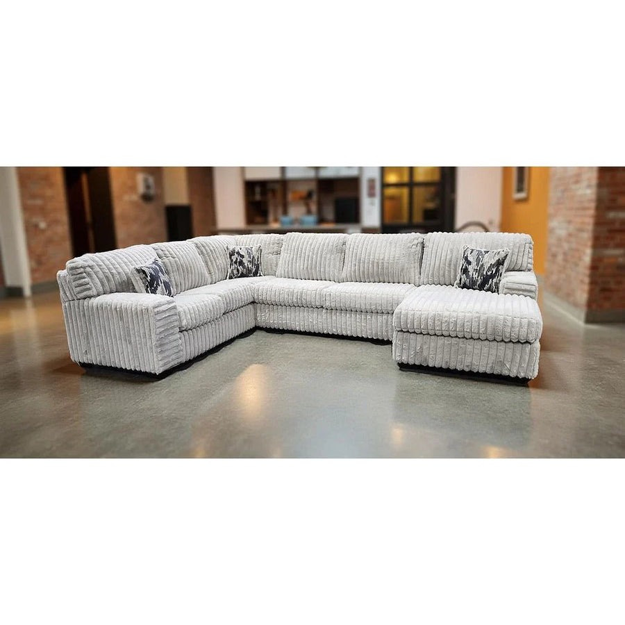 Austin 3-Piece Oversized Sectional Couch (Ivory)
