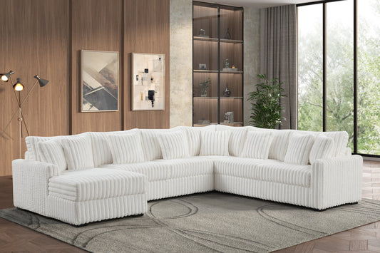Solana 4-Piece Sectional Couch (Beige)
