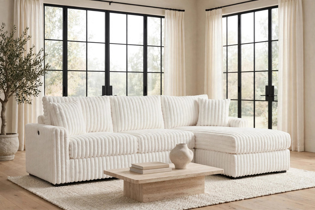 SOL Reversible Sectional (Ivory)