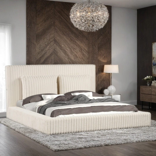 Lauren Platform Bed (Beige)