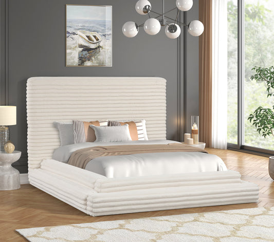 Mariah Platform Bed (Beige)