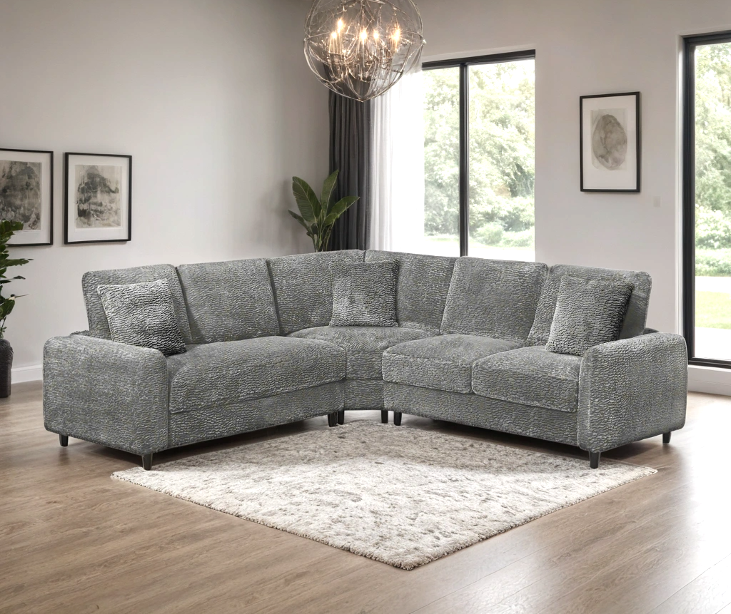 Stella USB Sectional (Grey)