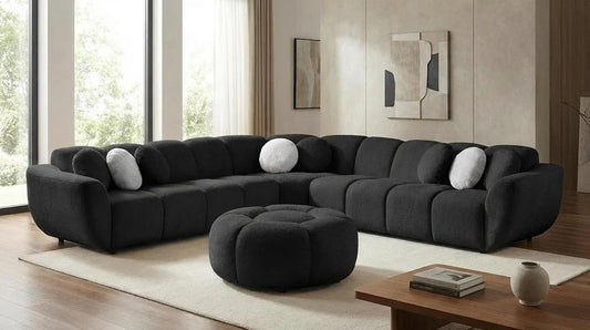 Avant-Rose Sectional (Black)
