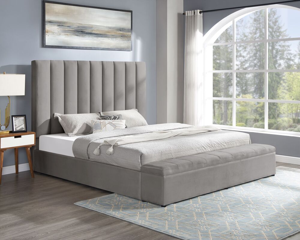 Valencia Platform Bed (Grey)