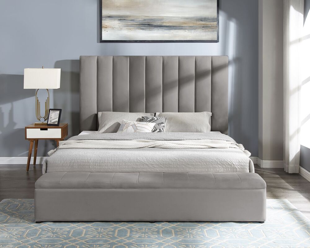 Valencia Platform Bed (Grey)